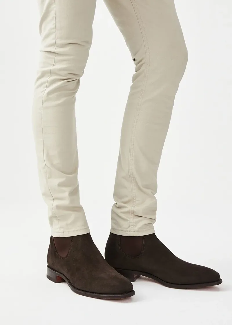 R M Williams Comfort Craftsman Boot in Chocolate Suede-4