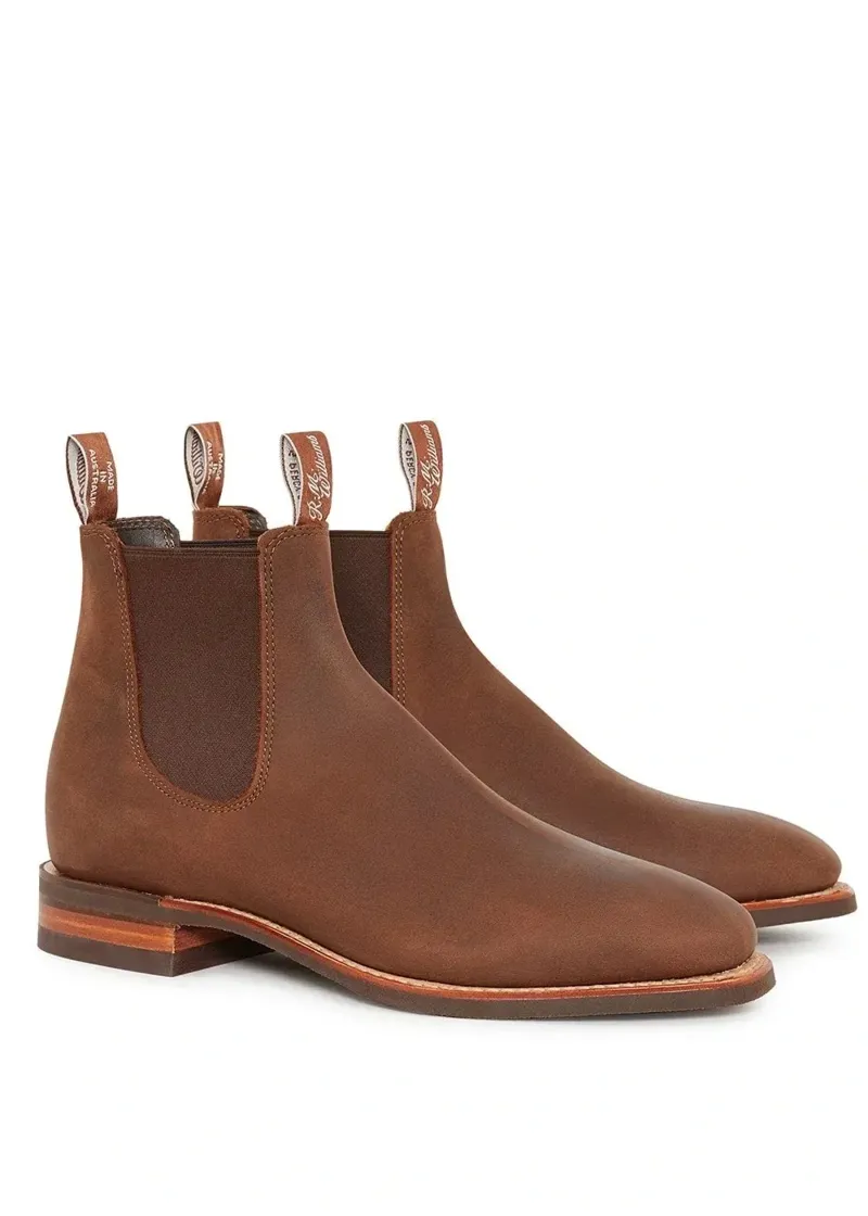R M Williams Comfort Craftsman Boot in Bark Oily Fern-1