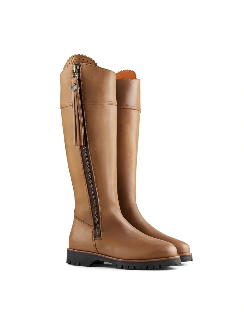 Fairfax and Favor Explorer Waterproof Boot Narrow Fit in Oak Leather-2