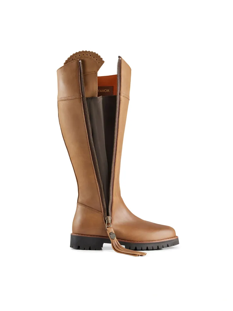 Fairfax and Favor Explorer Waterproof Boot Regular Fit in Oak Leather-2
