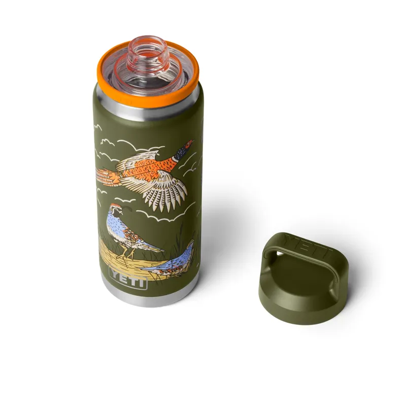 Yeti 26oz Chug Bottle in Upland Birds Olive-2