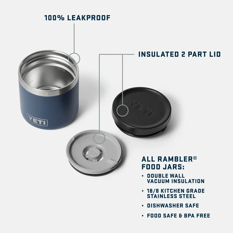 Yeti 8 oz Insulated Food Jar in Navy-7