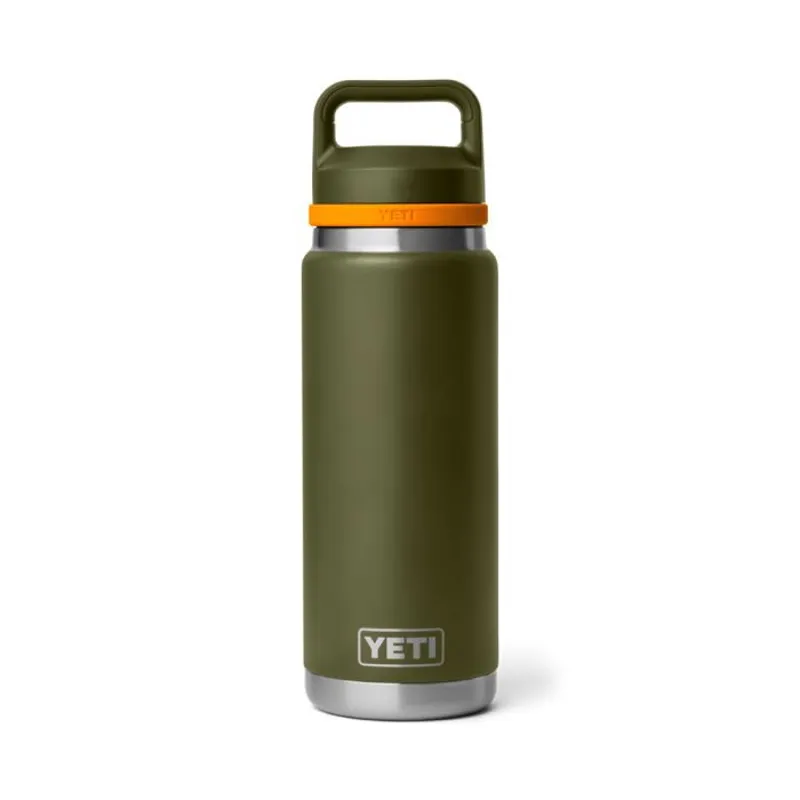 Yeti 26oz Chug Bottle in Olive/King Crab Orange