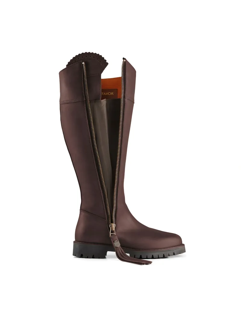 Fairfax and Favor Explorer Waterproof Boot Regular Fit in Mahogany Leather-2