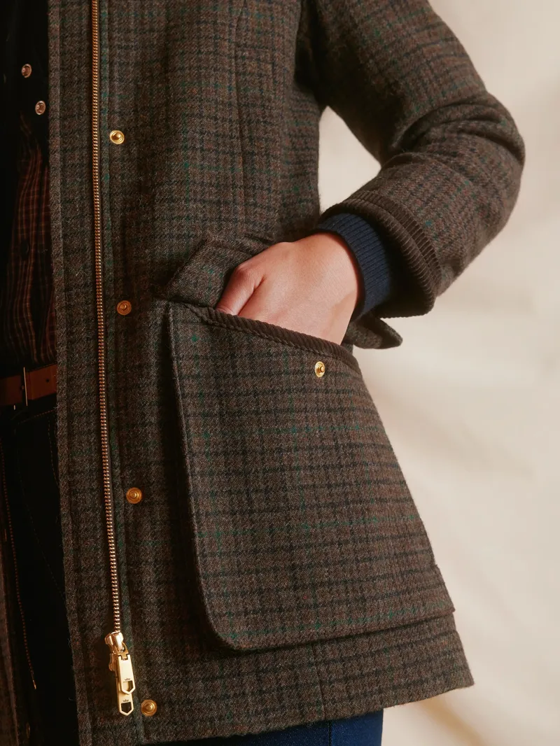 Fairfax and Favor The Willow Wool Coat in Bark-3
