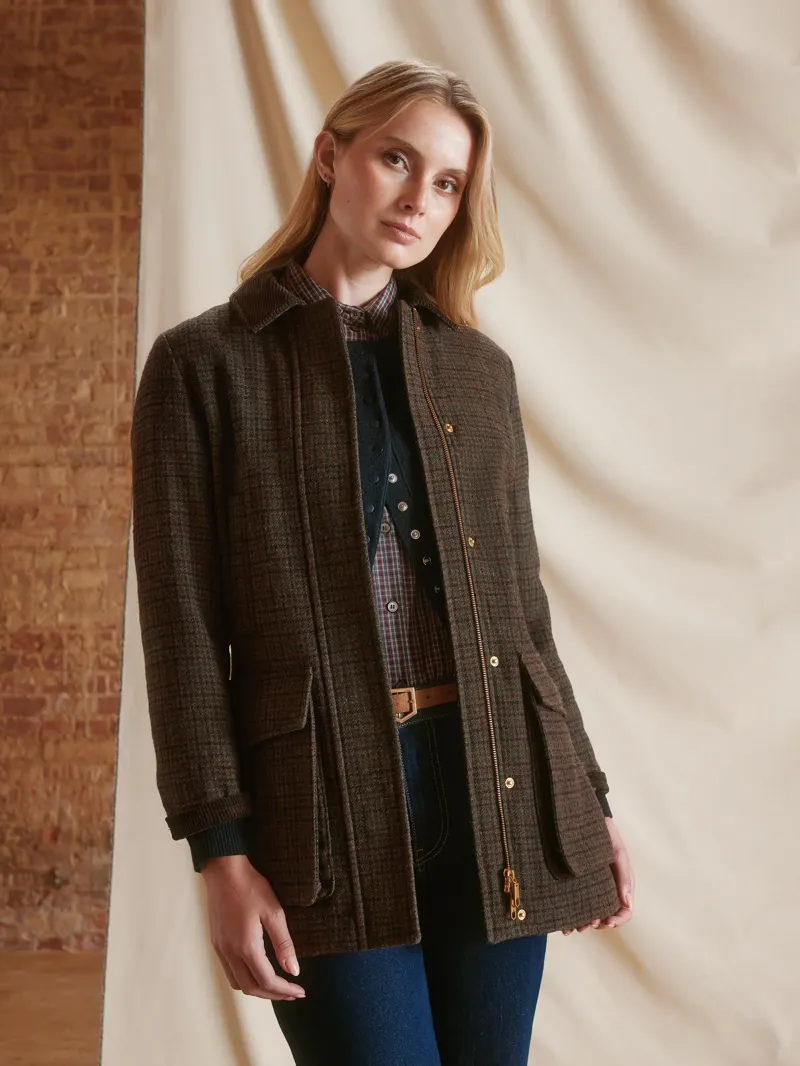 Fairfax and Favor The Willow Wool Coat in Bark-2