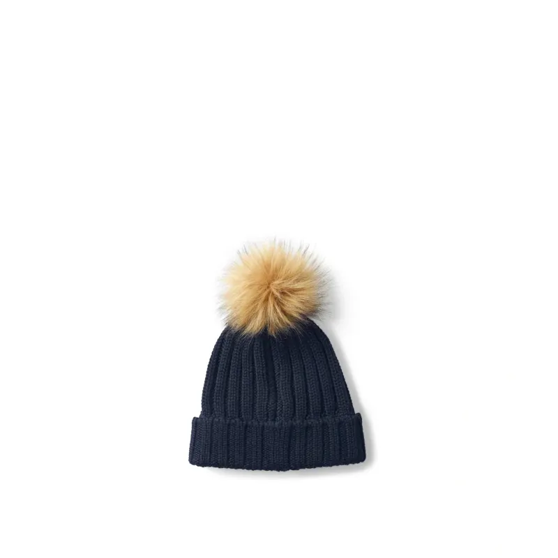 Fairfax and Favor Signature Bobble Hat in Navy-3