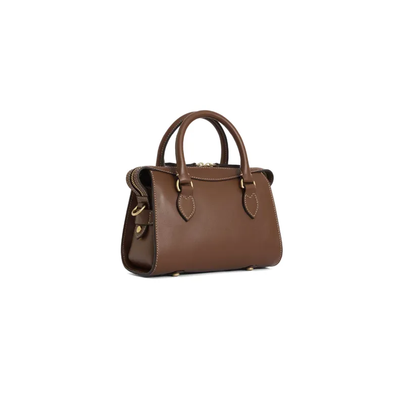 Fairfax and Favor Mini Kew Top Handle Bag in Tan Leather-2