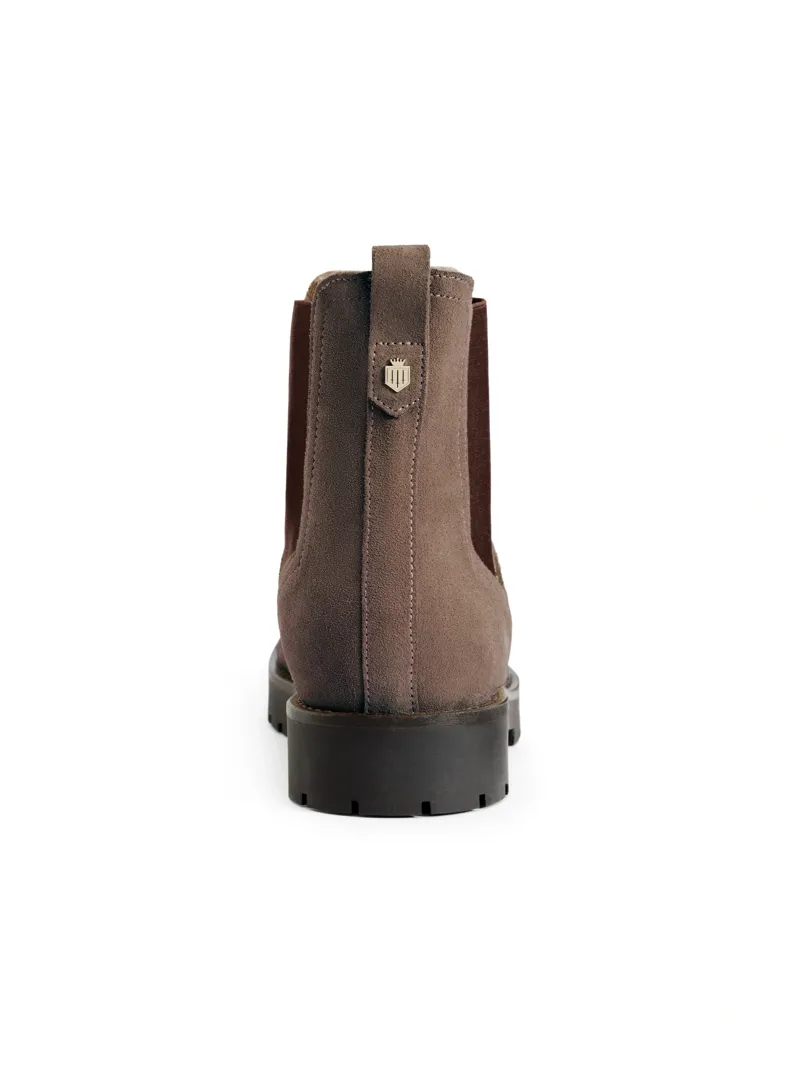 Fairfax and Favor Sheepskin Boudica Ankle Boot in Deep Taupe Suede-1