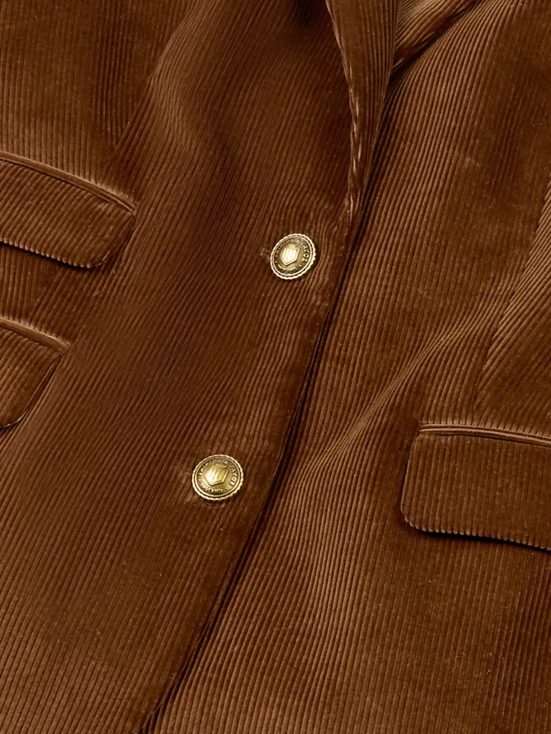 Fairfax and Favor The Josie Cord Blazer in Tan-4