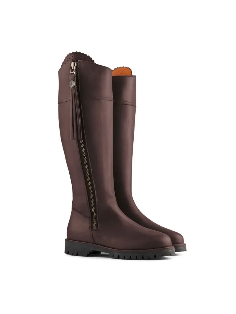 Fairfax and Favor Explorer Waterproof Boot Regular Fit in Mahogany Leather-1