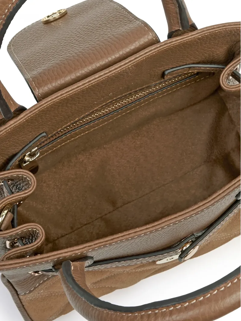 Fairfax and Favor Mini Windsor Handbag in Harlequin Tan Suede-3