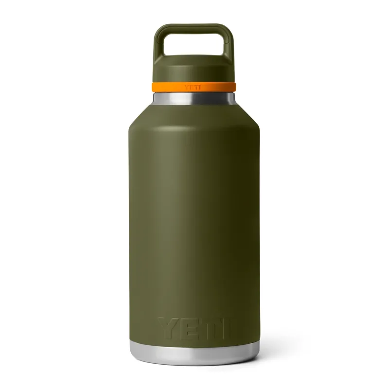Yeti 64oz Chug Bottle in Olive/King Crab Orange-1