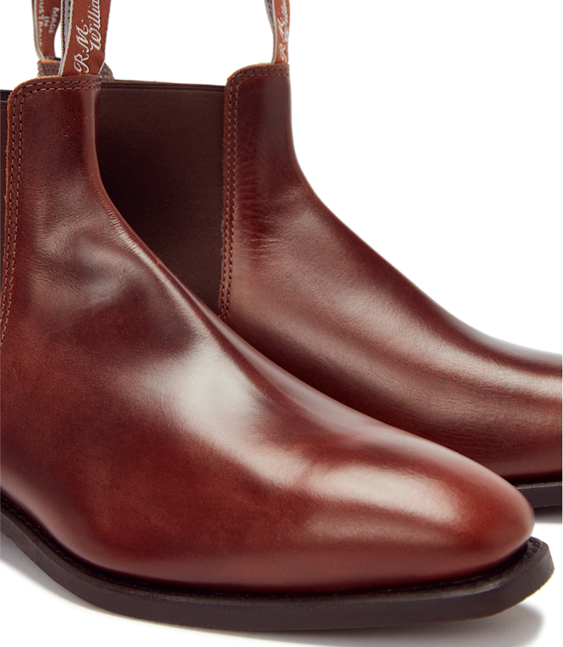 R M Williams Comfort Craftsman Boot in Mid Brown Pull Up-4