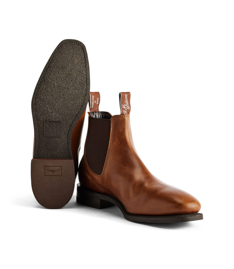 R M Williams Comfort Craftsman Boot in Tan Pull Up-2