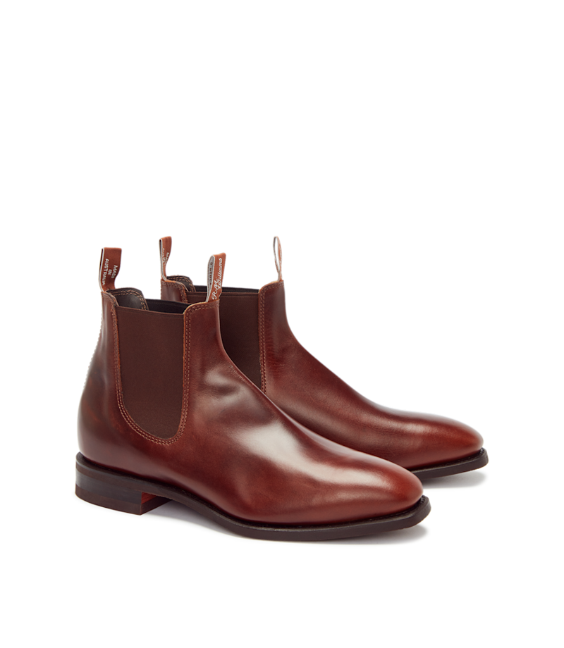 R M Williams Comfort Craftsman Boot in Mid Brown Pull Up-1