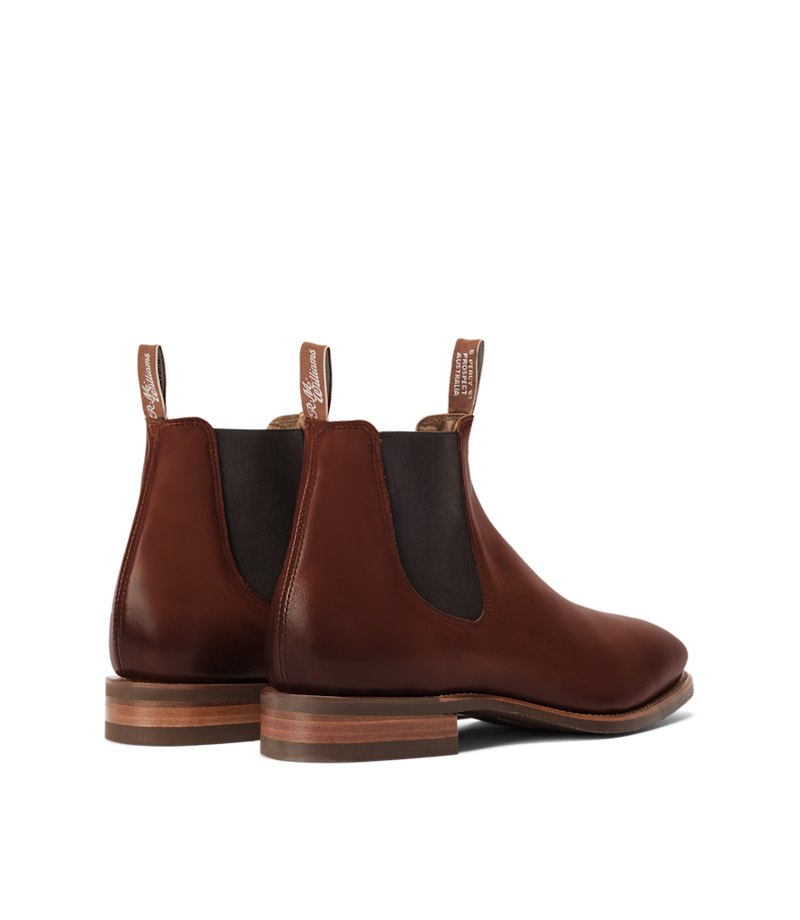 R M Williams Comfort Craftsman Boots in Dark Tan Burnished-2