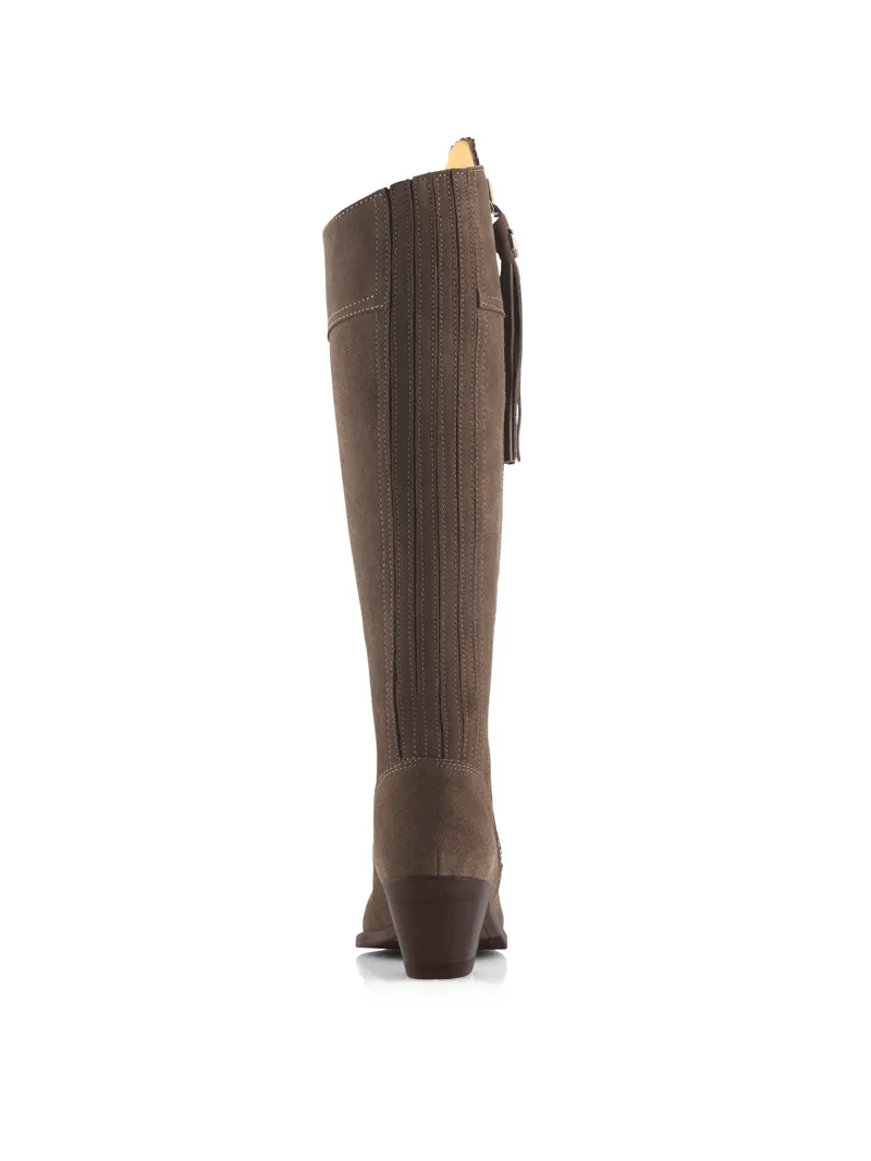 Fairfax and Favor Regina Heeled Boots Regular Fit in Fog-2