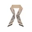 Fairfax and Favor Mannington Twill Silk Scarf in Beige/Navy/Black