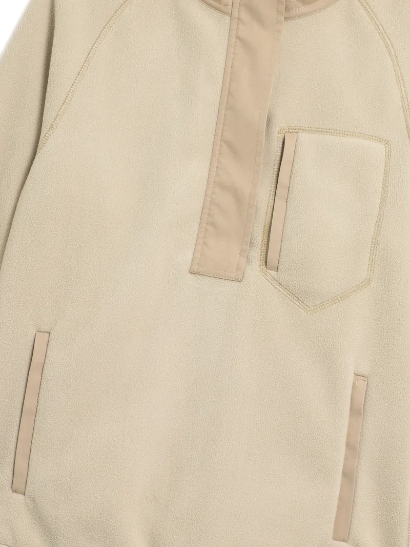 Fairfax and Favor The Aria 1/4 Zip Fleece in Oatmeal-3