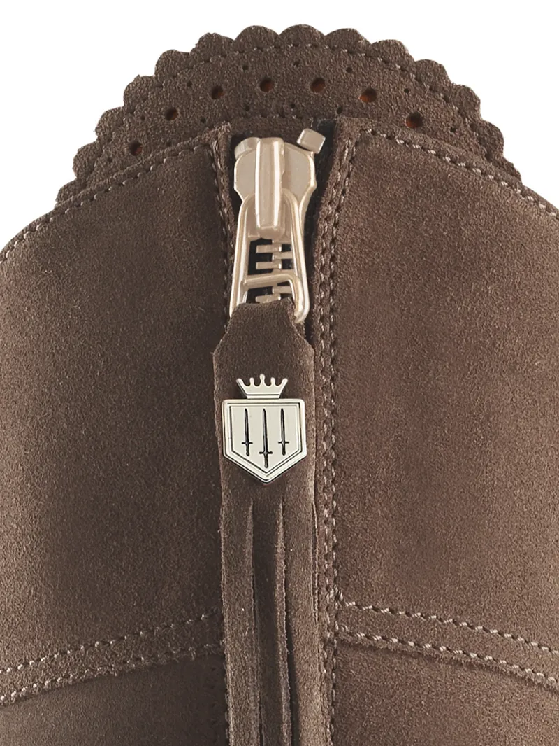 Fairfax and Favor Regina Heeled Boots Regular Fit in Fog-4