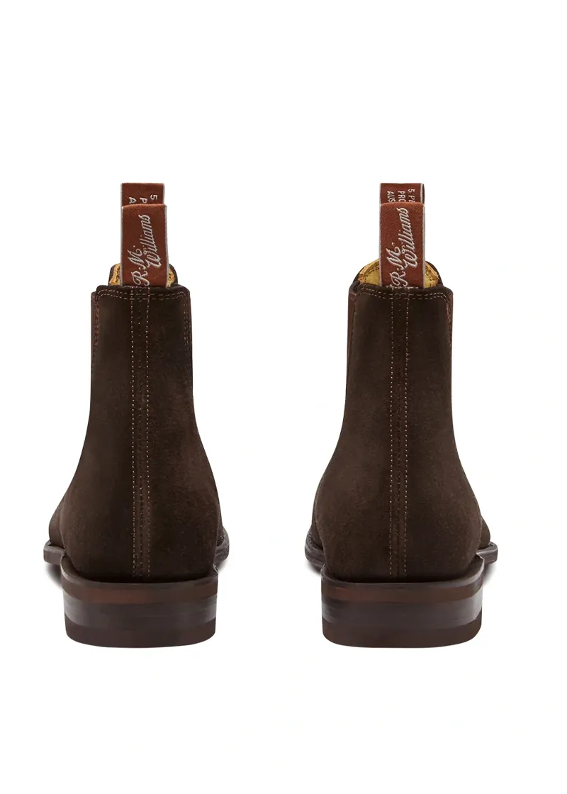 R M Williams Comfort Craftsman Boot in Chocolate Suede-3
