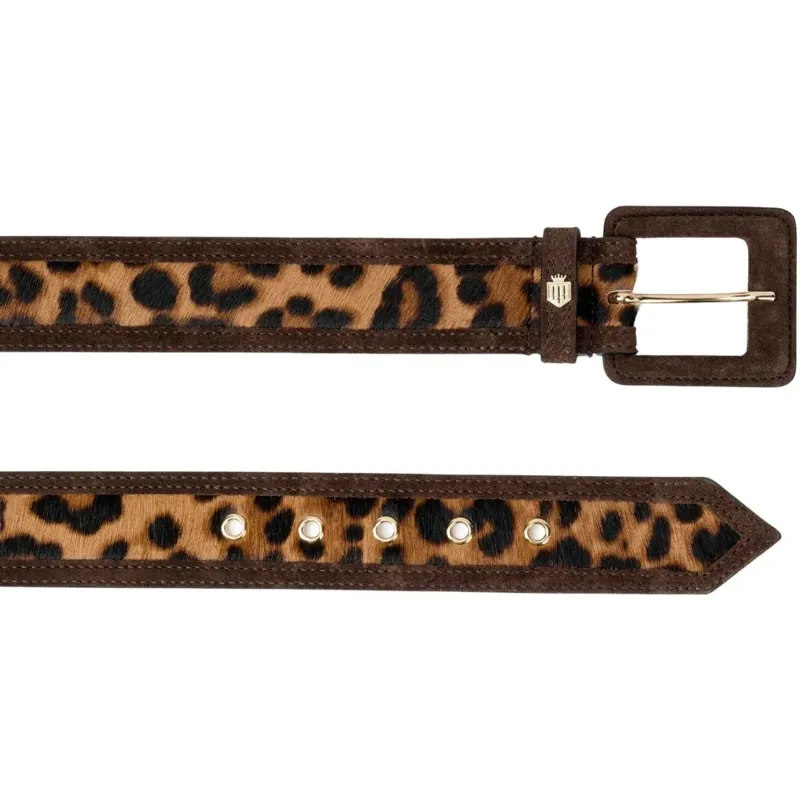 Fairfax and Favor Marseille Belt in Leopard Haircalf-1