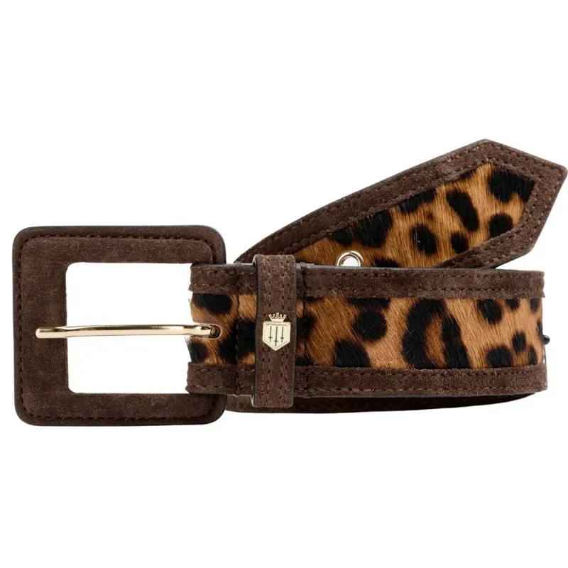 Fairfax and Favor Marseille Belt in Leopard Haircalf