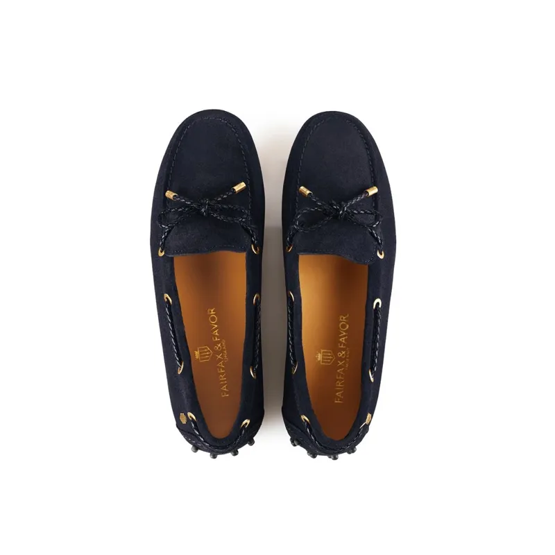 Fairfax and Favor Henley Driving Shoe in Navy-2