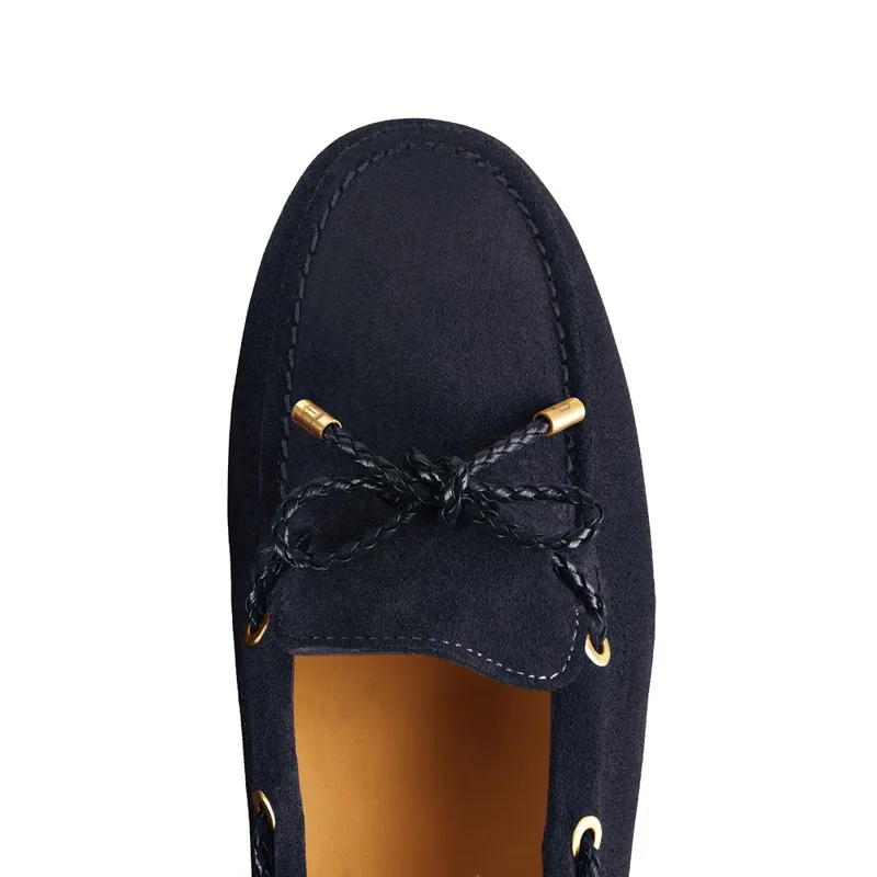 Fairfax and Favor Henley Driving Shoe in Navy-1