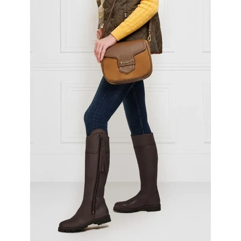 Fairfax and Favor Explorer Waterproof Boot Narrow Fit in Mahogany Leather-7