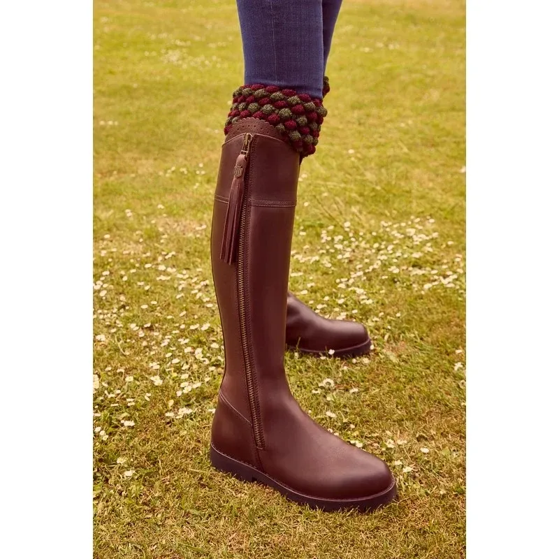 Fairfax and Favor Explorer Waterproof Boot Narrow Fit in Mahogany Leather-5