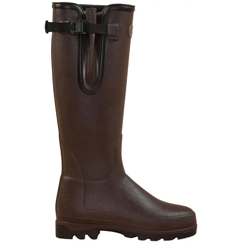 Le Chameau Womens Vierzonord Neo Lined Wellington Boots in Marron Fonce-3