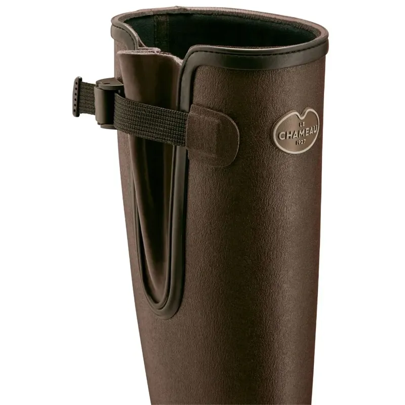 Le Chameau Womens Vierzonord Neo Lined Wellington Boots in Marron Fonce-4