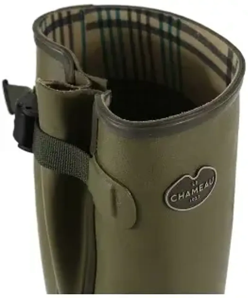 Le Chameau Men's Vierzon Jersey Lined Wellington Boot in Vert-1