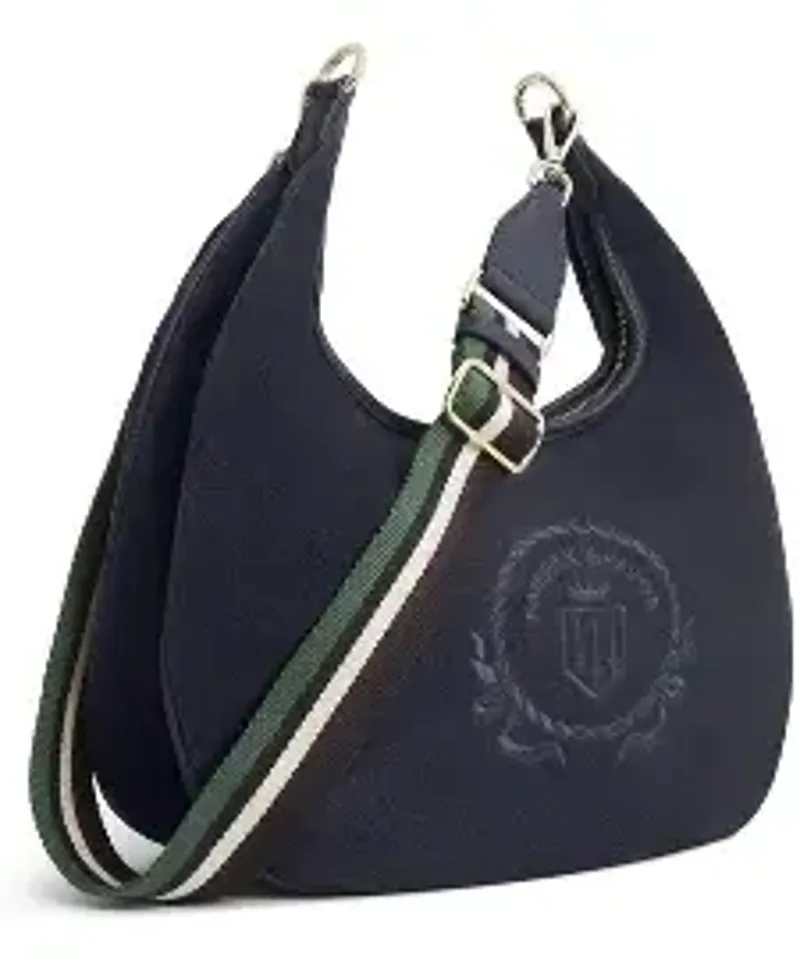Fairfax and Favor Richmond Hobo Bag in Navy Suede-1