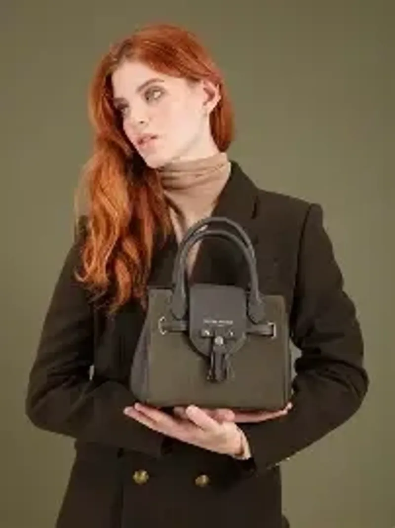 Fairfax and Favor Mini Windsor Handbag in Moss Green-2