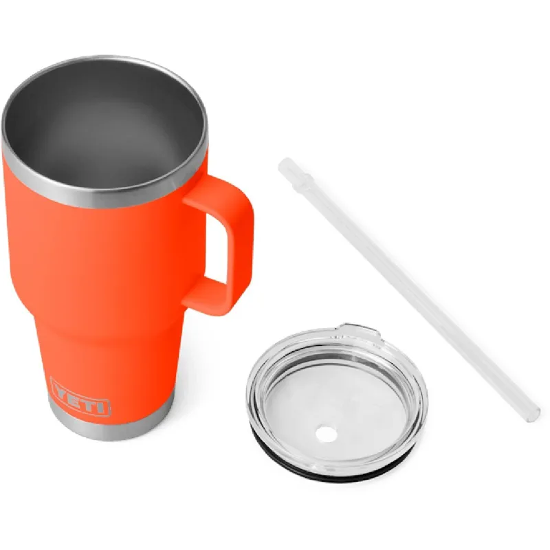 Yeti 35oz Straw Mug in Papaya-1