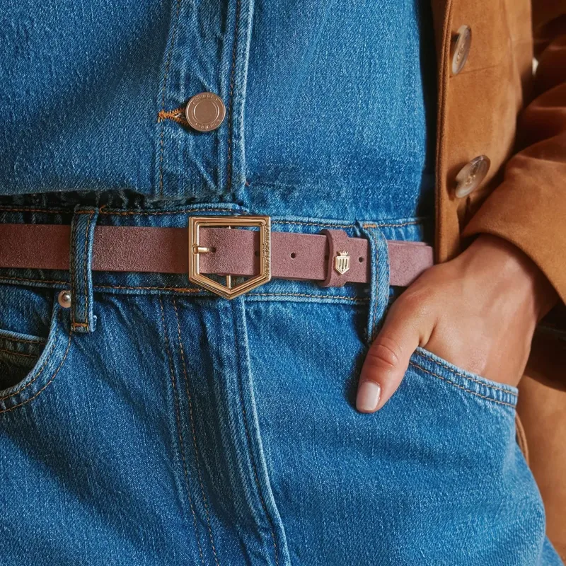 Fairfax and Favor Sennowe Belt in Heather Suede-2