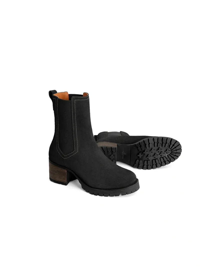 Fairfax and Favor Heeled Boudica Boot in Black Suede-6