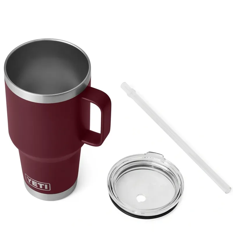 Yeti 35oz Straw Mug in Vine Red-1