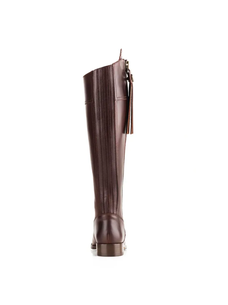 Fairfax and Favor Regina Flat Boot Regular Fit in Mahogany Leather-4