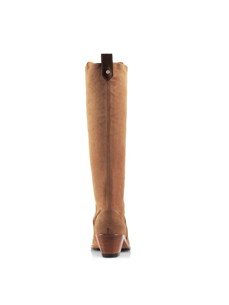 Fairfax and Favor Belgravia Heeled Boot in Tan Suede-2
