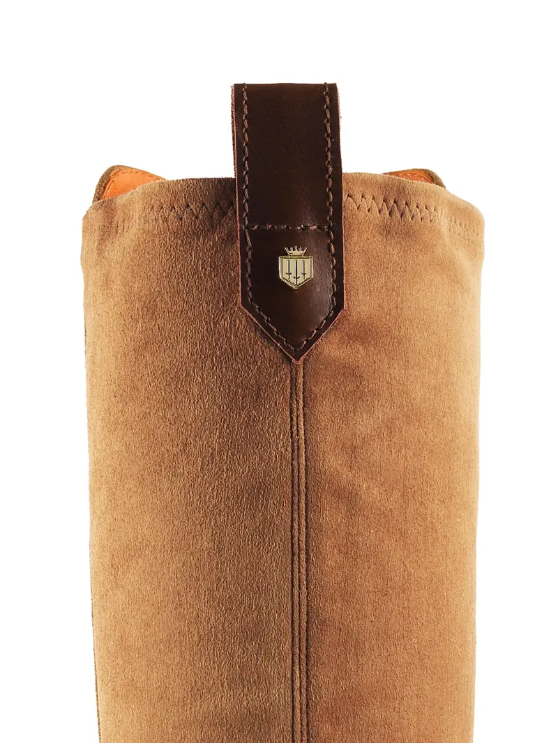 Fairfax and Favor Belgravia Heeled Boot in Tan Suede-3