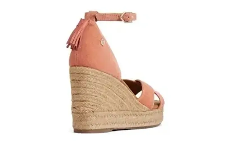 Fairfax and Favor Valencia Wedge in Melon Suede-2