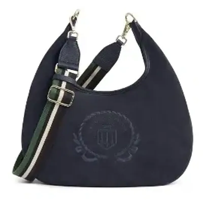 Fairfax and Favor Richmond Hobo Bag in Navy Suede