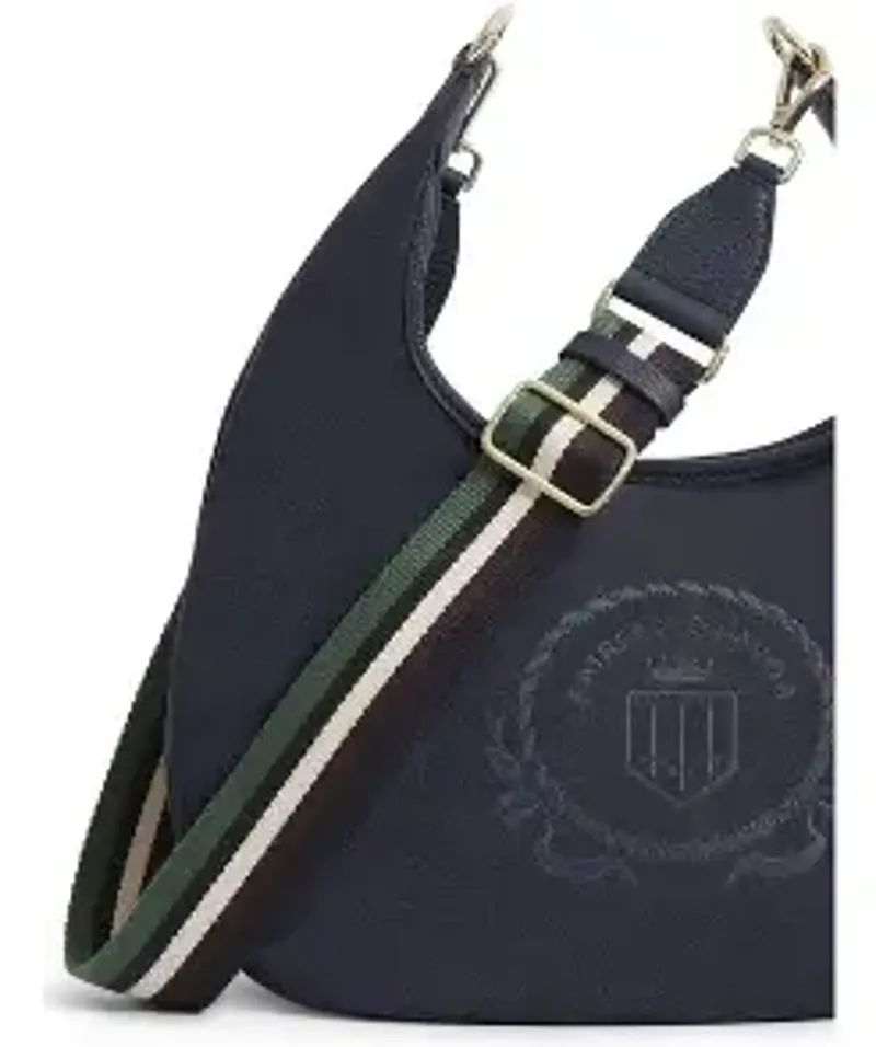 Fairfax and Favor Richmond Hobo Bag in Navy Suede-2