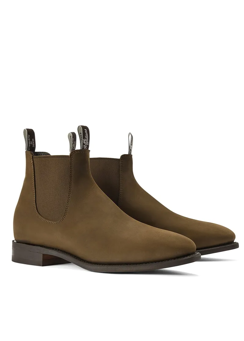 R M Williams Comfort Craftsman Boot in Lichen Suede-1