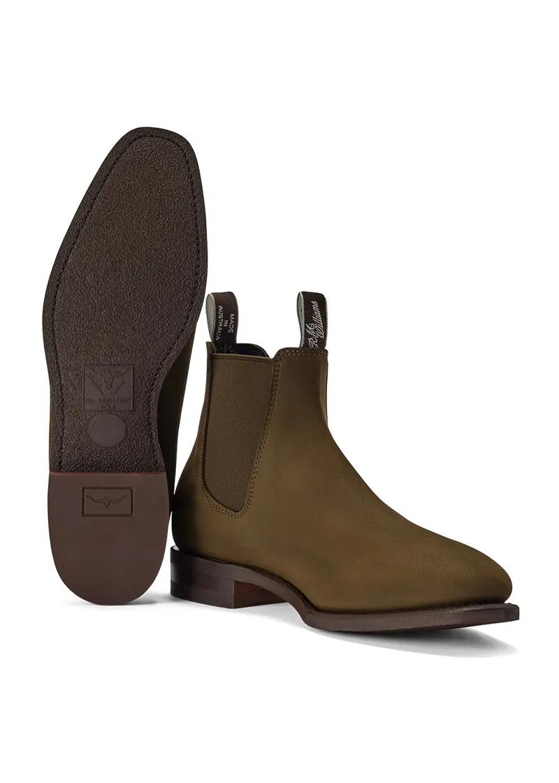R M Williams Comfort Craftsman Boot in Lichen Suede-3