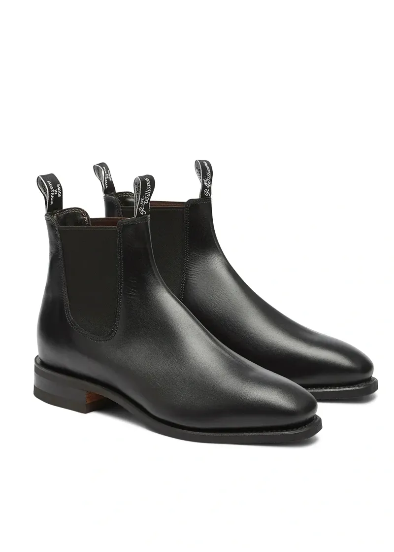R M Williams Comfort Craftsman Boot in Black Leather-1